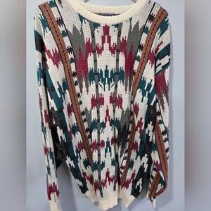Vintage 1980s Boulevard 2XLT Funky Sweater Mens
